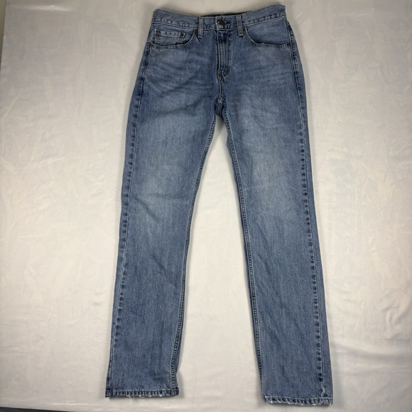 Levi's Other - Levis 505 Regular Fit Straight Jeans Mens 31x34 Light Wash Denim Red Tab